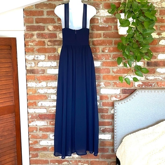 Lulu’s Blue Air of Romance Halter Maxi Dress size XS - Picture 6 of 12